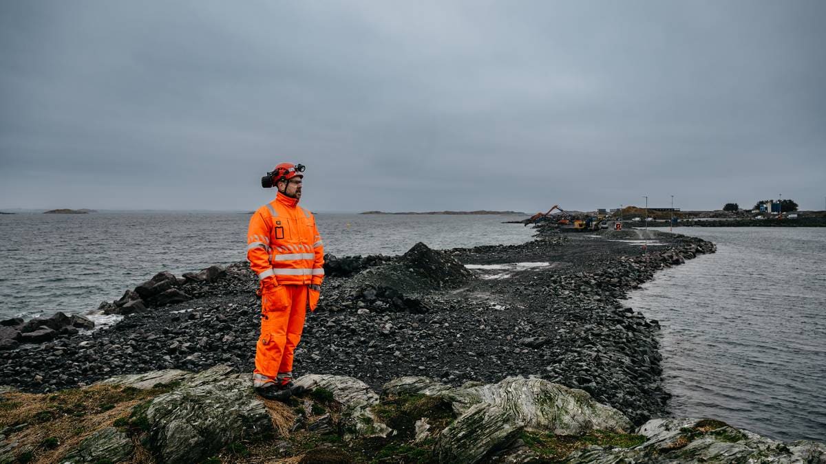 Millionar av tonn med stein frå Rogfast endrar noregskartet
