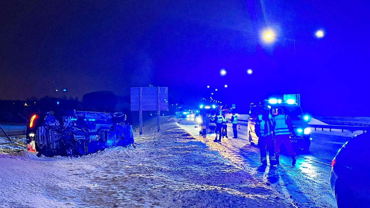 Alvorlig trafikkulykke på E18 ved Tønsberg