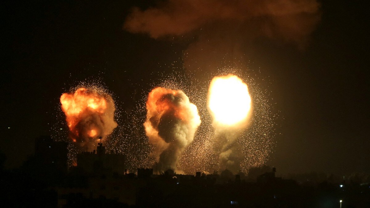 Israelsk luftangrep mot Gazastripen