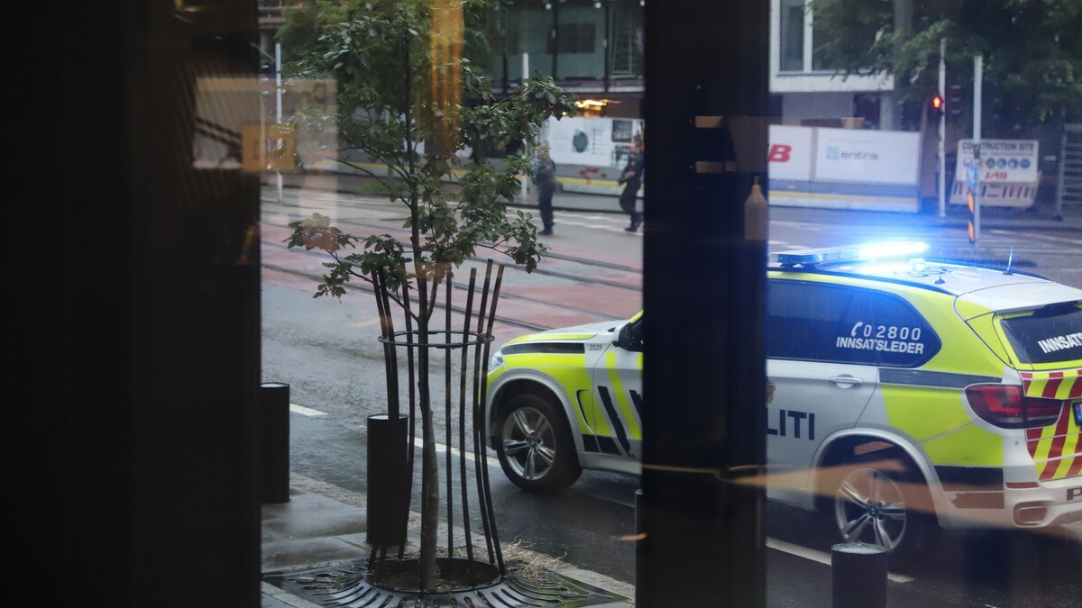 Vepna politiaksjon i Bergen sentrum