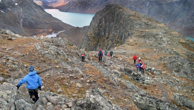 Gjendesheim, ned fra Knutshøe