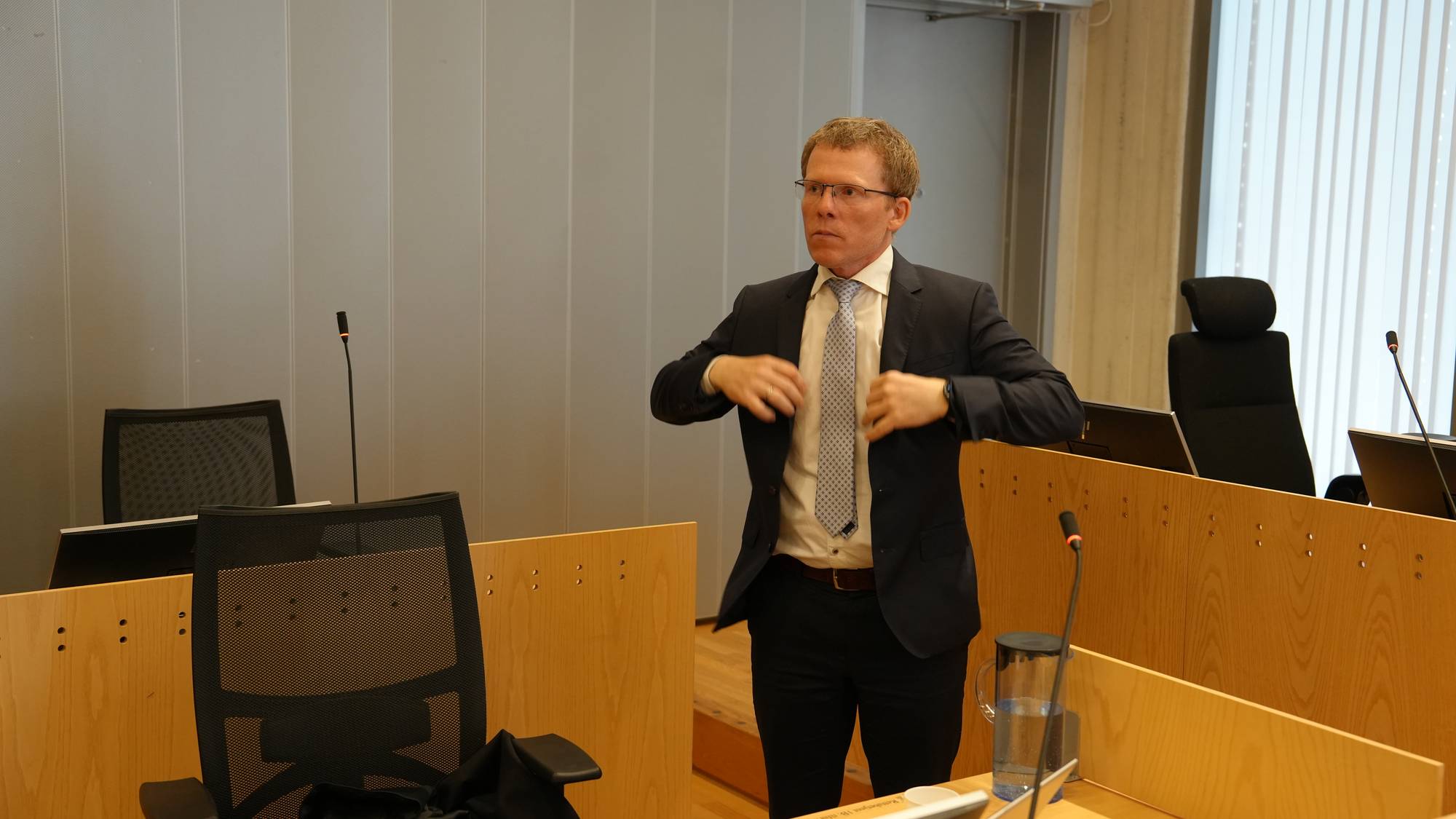 Førstestatsadvokat Jan-Inge Wensell Raanes i Gulating lagmannsrett i ankesaken mot Hamse Ali. 