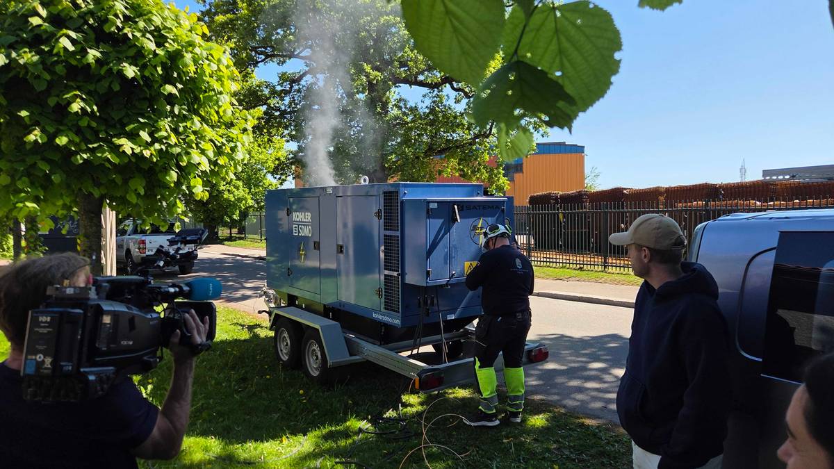 Skal drive matbutikk på nødstrøm i en hel uke: – Litt skummelt