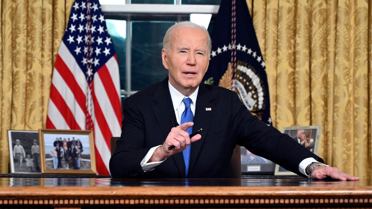 Biden bekymra for at ei lita gruppe skal styre USA