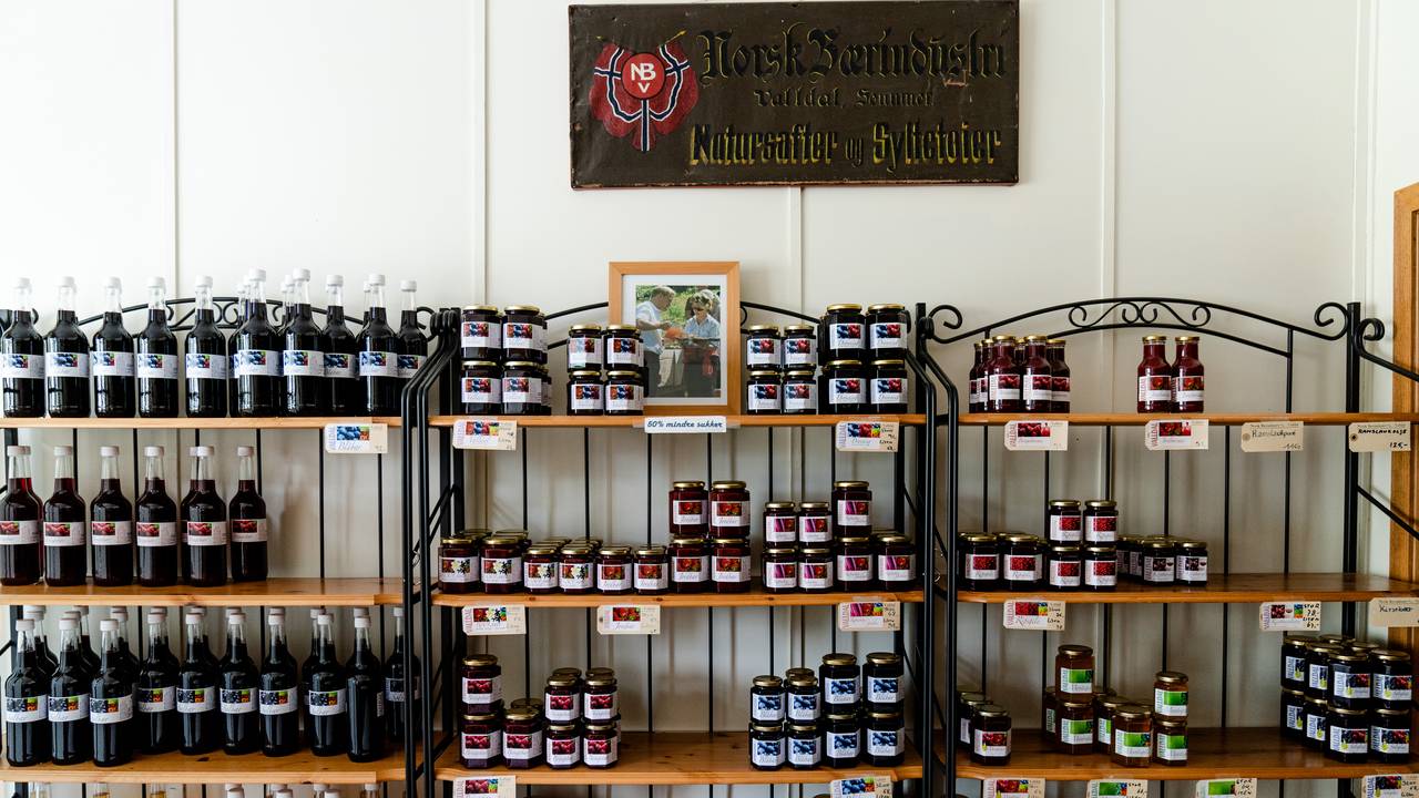 Syltetøy og saft i Valldal