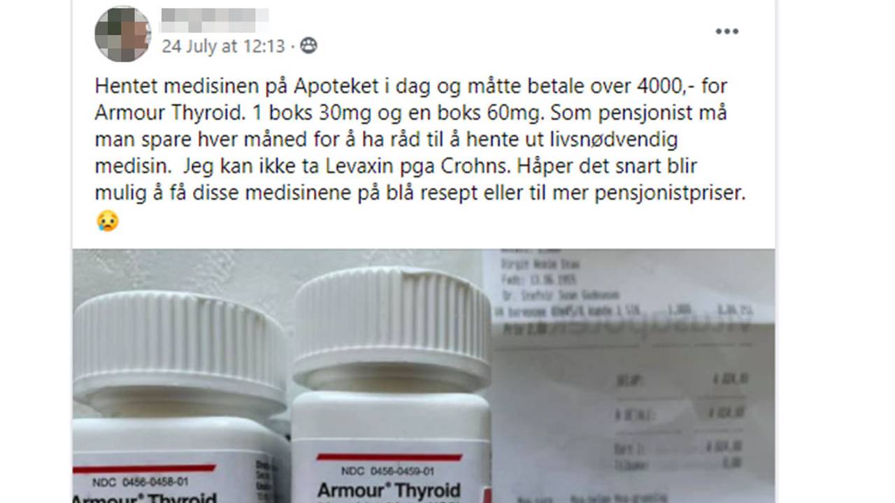 Skjermdump fra Facebook.