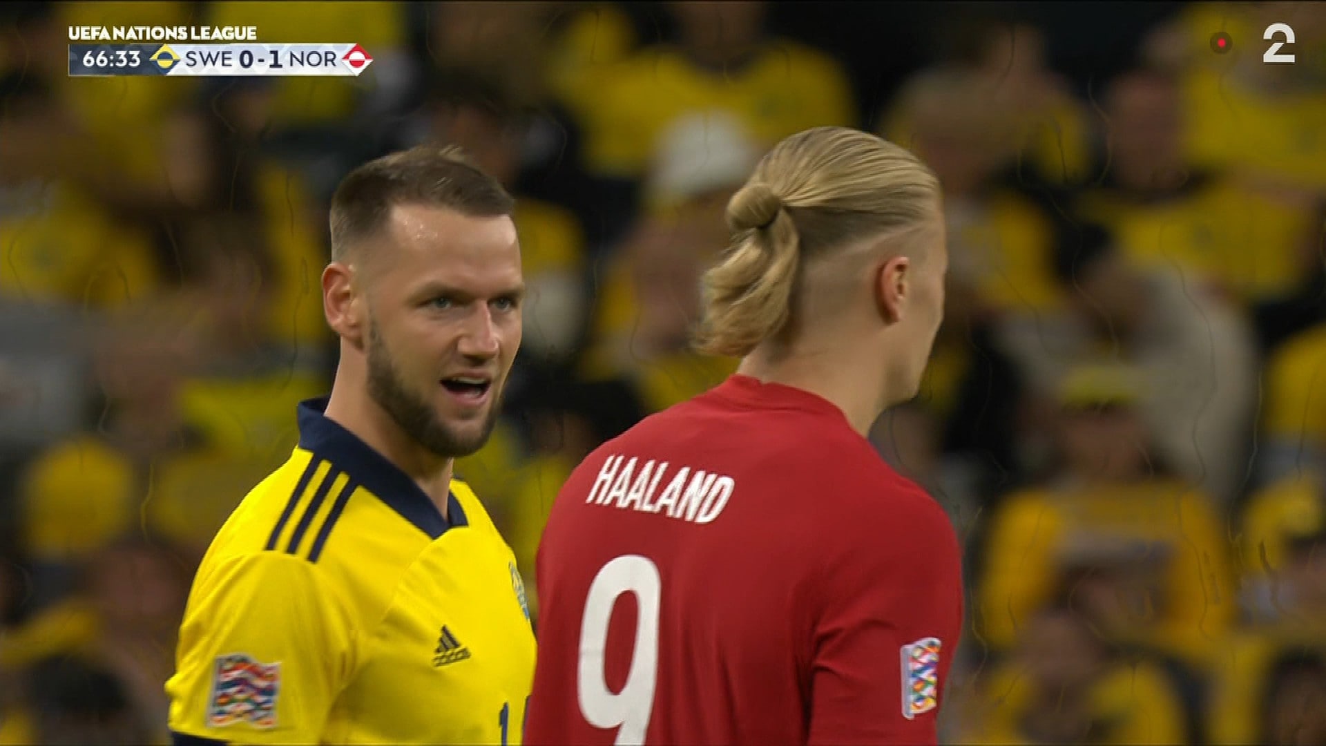 Haaland afferma di essere stato chiamato “puttana” dal giocatore svedese – NRK Sport – Notizie sportive, risultati e programma di trasmissione