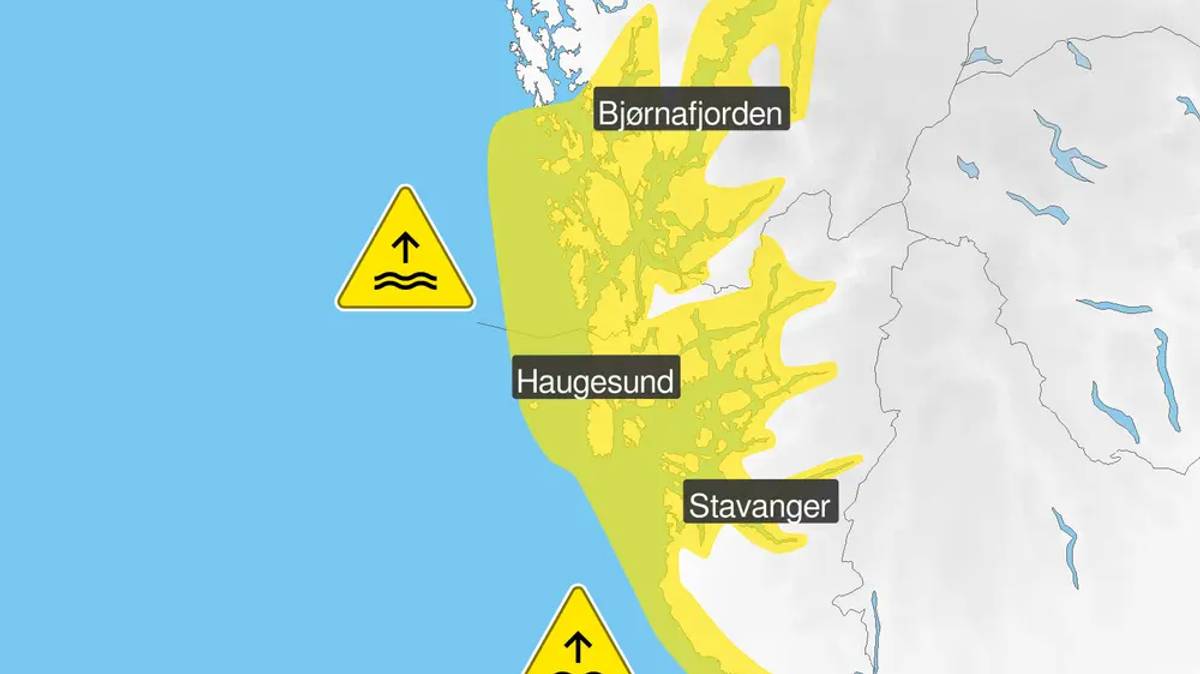 Farevarsel for flaum og høg vasstand – NRK Rogaland – Lokale nyheter ...