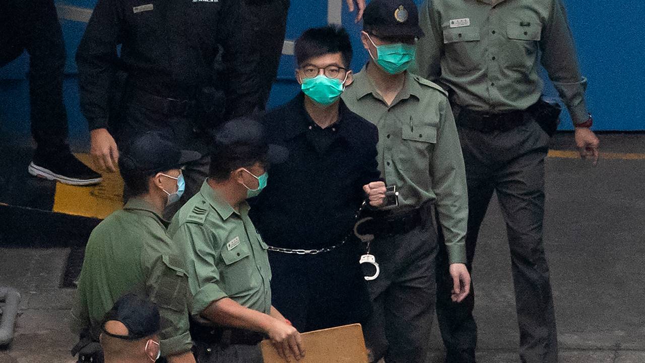 Joshua Wong i retten i Hongkong 4. mars 2021.
