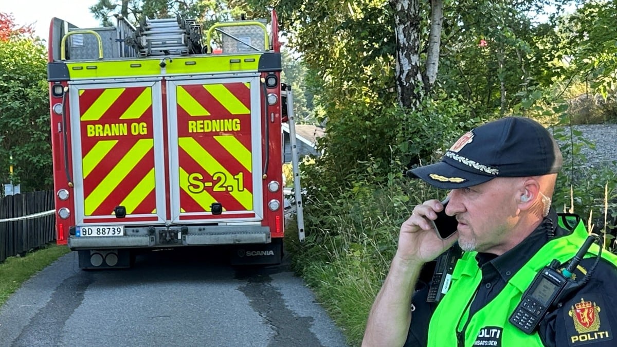 Kvinne døde i brann på Nesodden