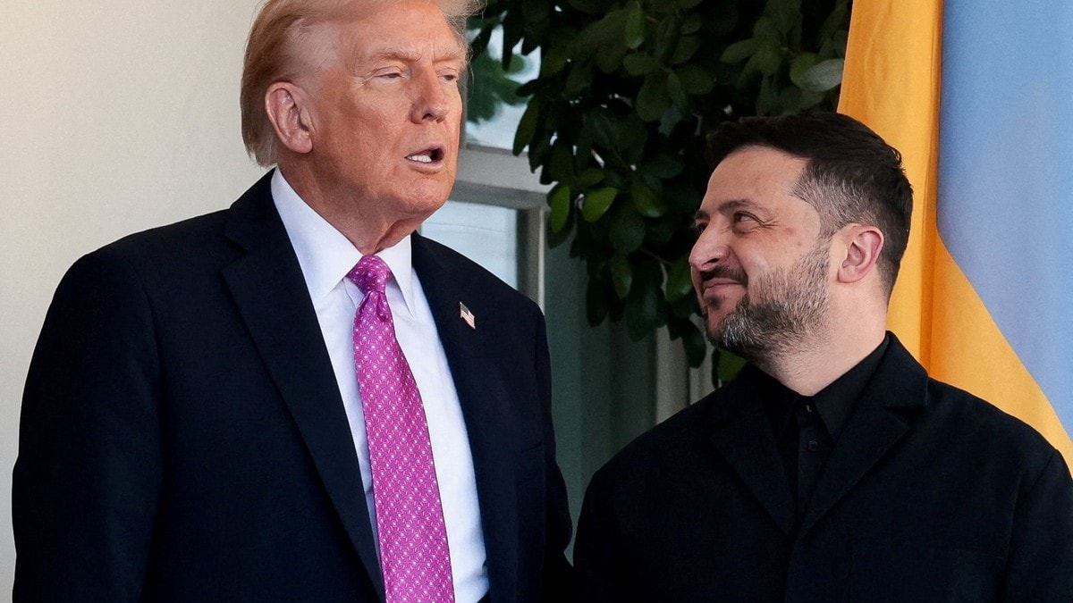 Zelenskyj på plass i Sveits - skal møte Trump i Davos