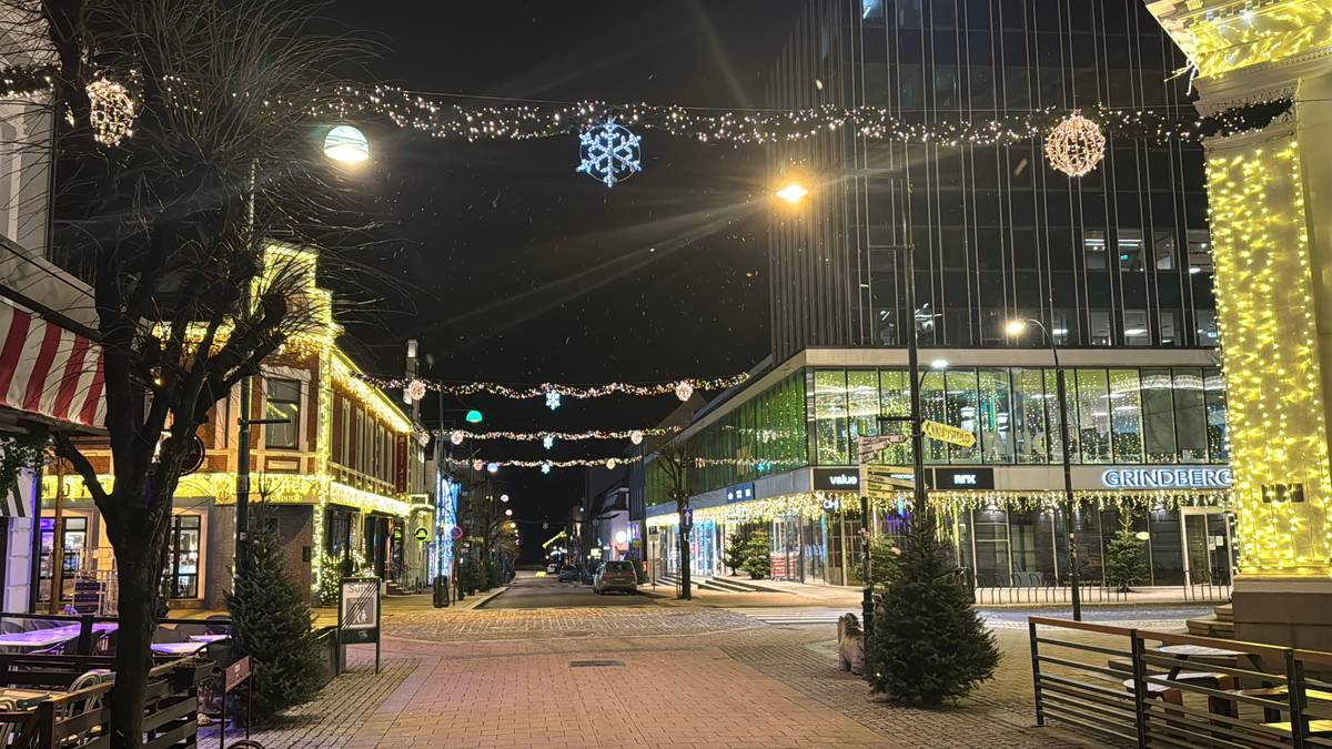 Et lite snødryss før julaften