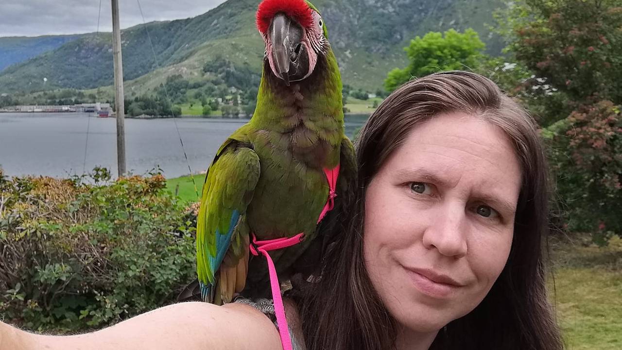 Anne Kari med pappegøye