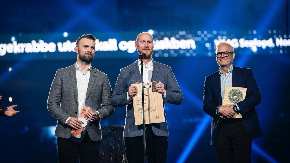 Kongekrabbe fra Nordland vant prisen Årets sjømat
