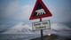 Foto: Arne Egil Tønset / NRK Trafikkskilt med isbjørn