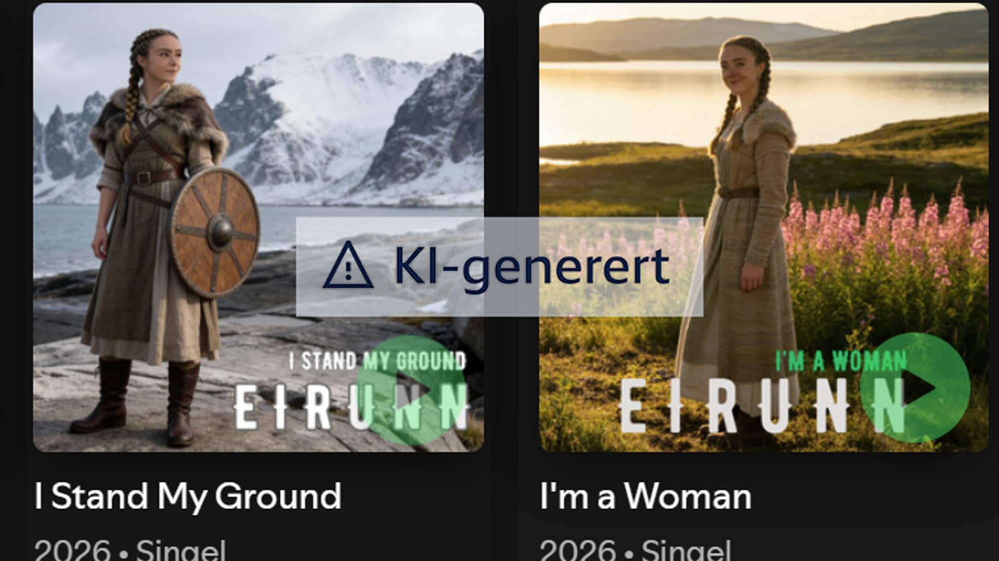 KI-generert bilde fra Spotify-side