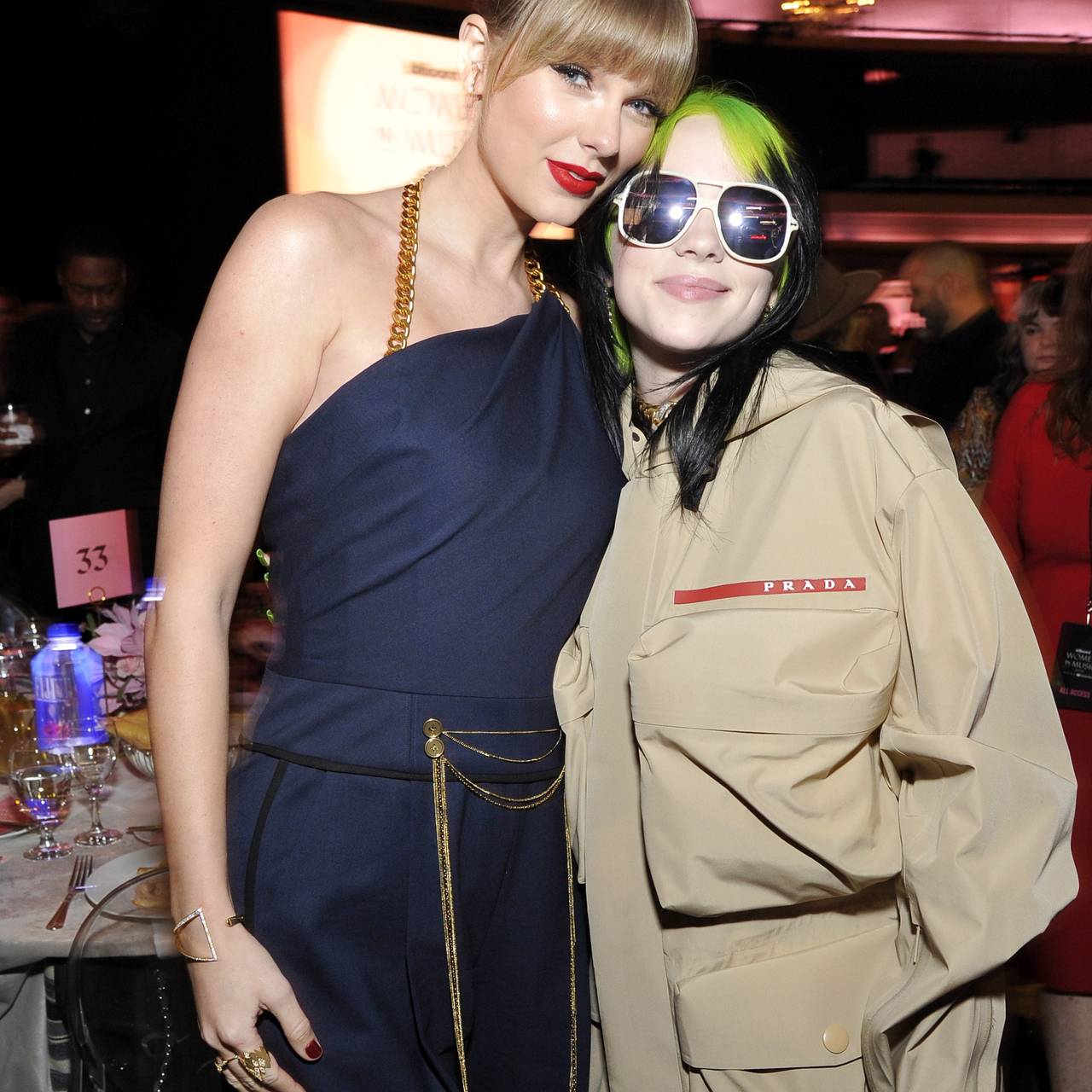 Taylor Swift og Billie Eilish på Billboards «Women In Music 2019»