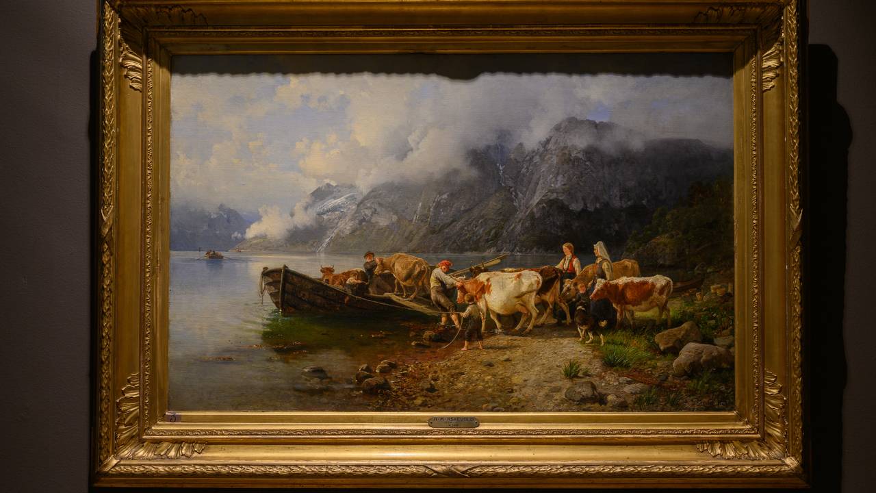 Maleri av J. C. Dahl, som henger på KODE i Bergen.