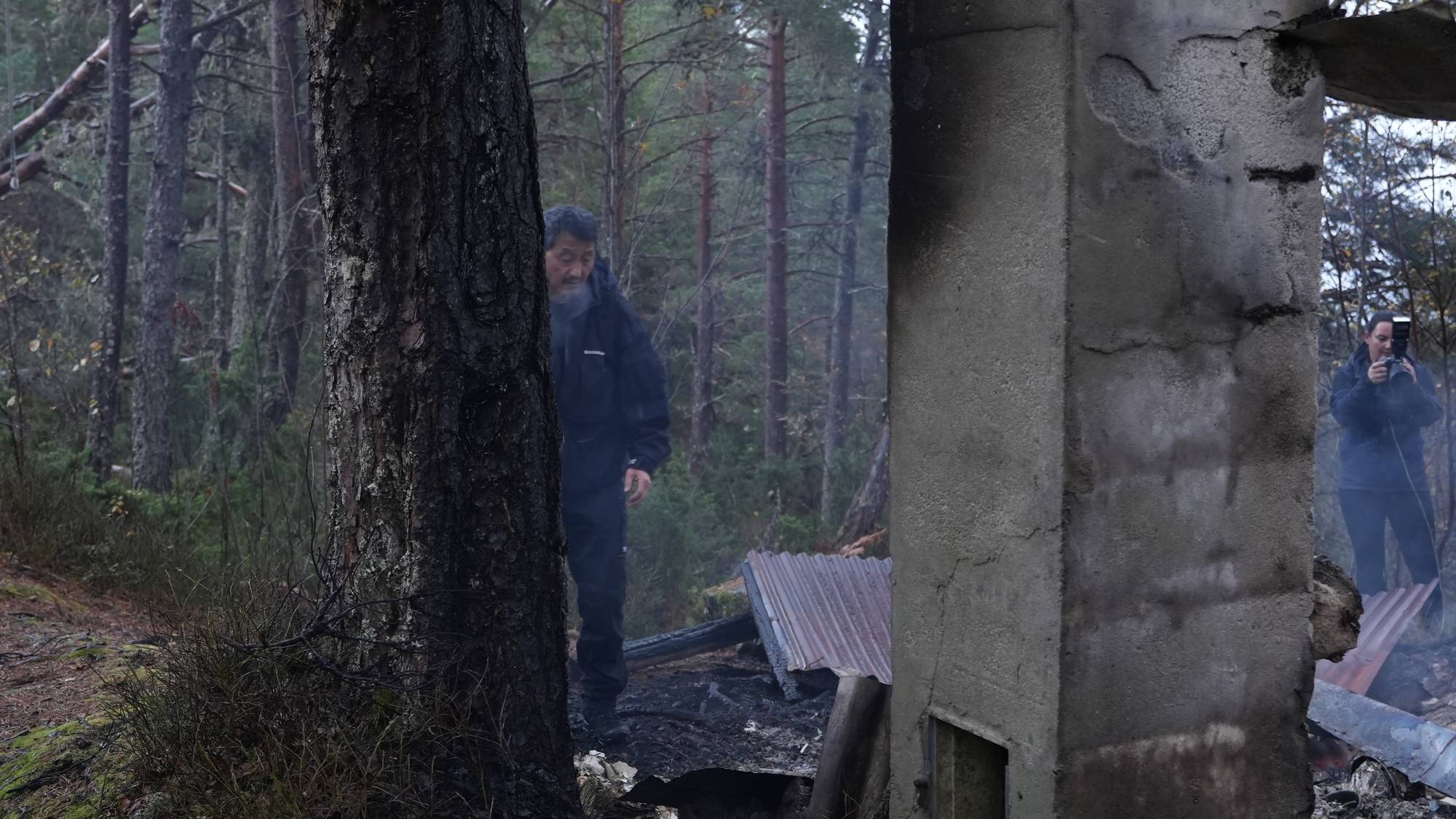 Kurt Kim Stige på branntomta