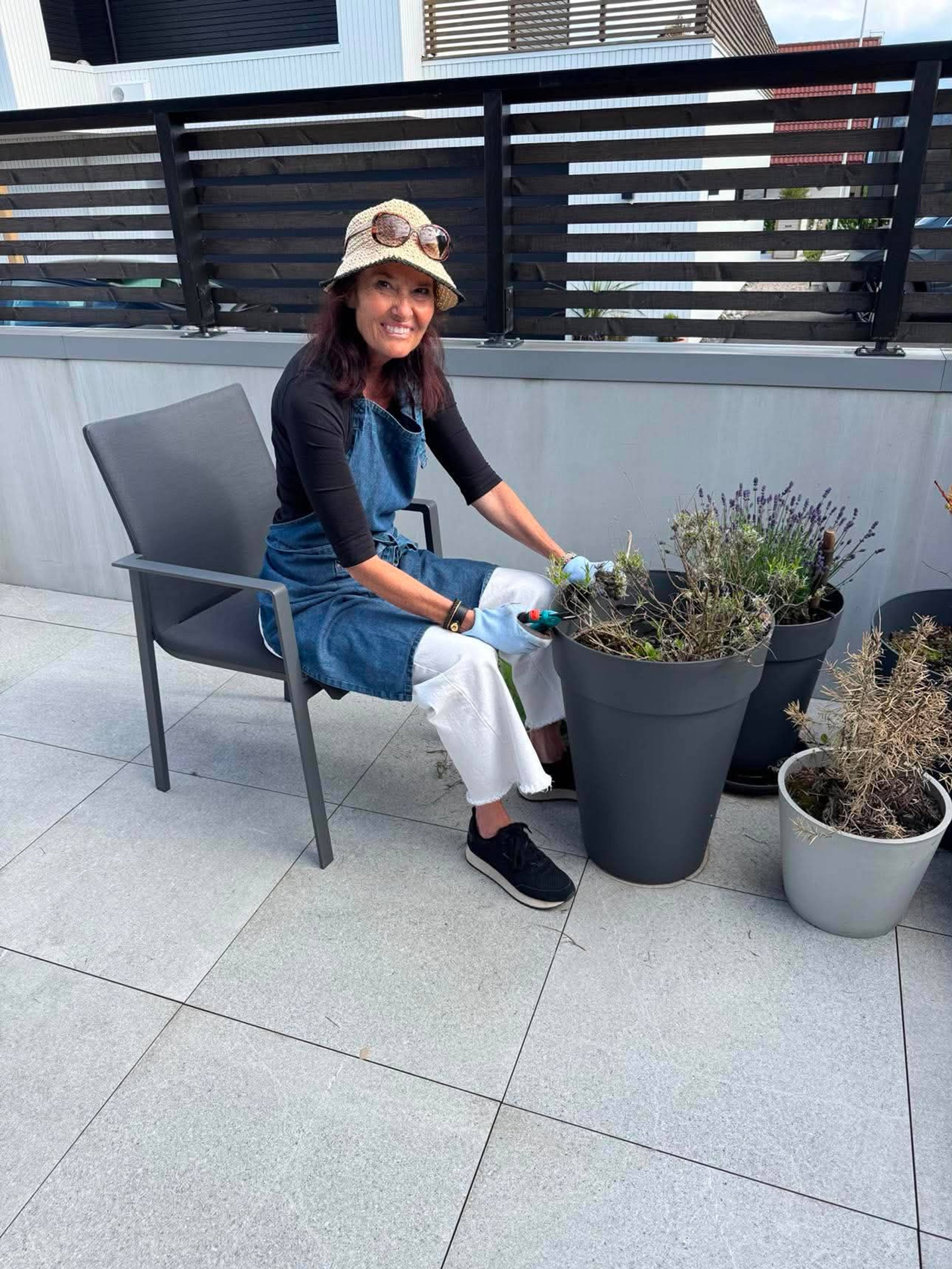 Irene Mjelde har ALS og har vore på ferie med familien i Afrika.