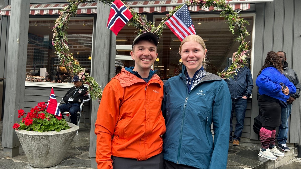 Turistar i Geiranger: Ante ikkje at det var bryllaup i helga