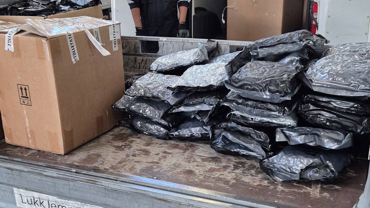 Rekordbeslag: Fant 200 kilo marihuana i posten