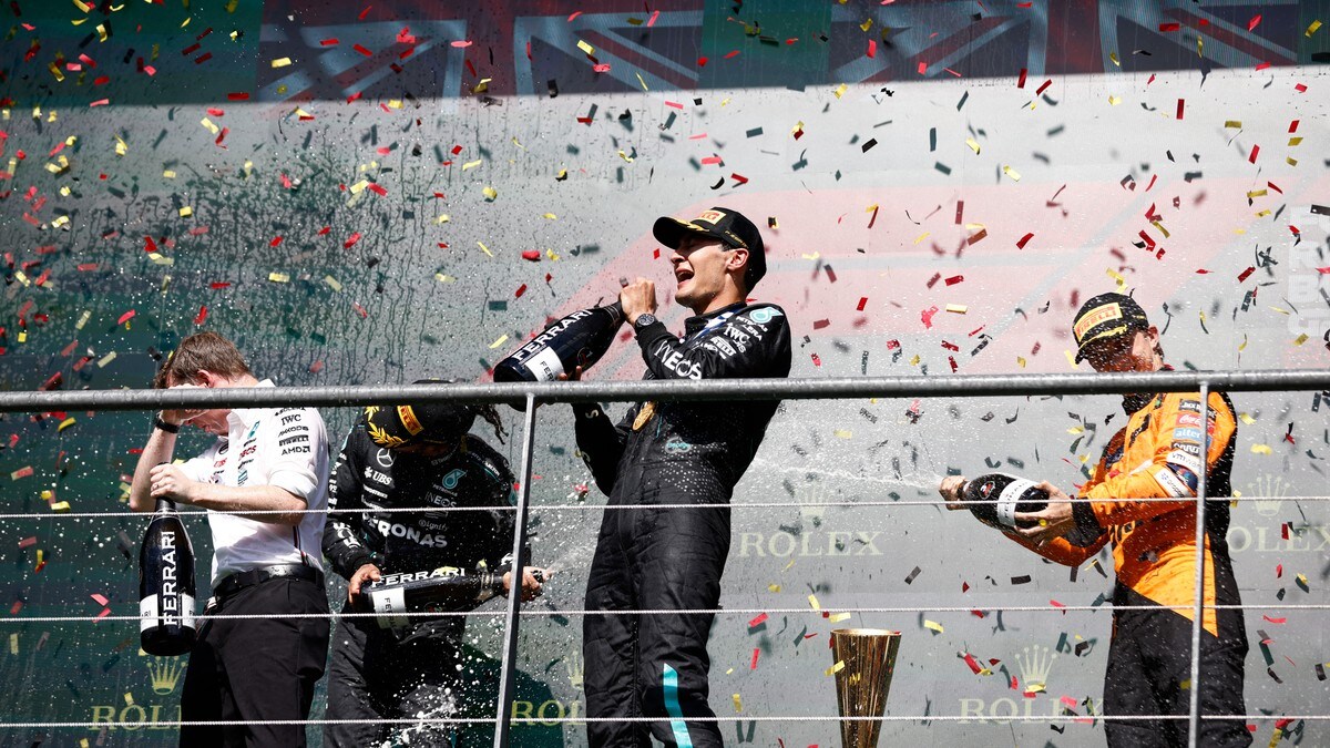 Formel 1-drama: Russell disket fra seier