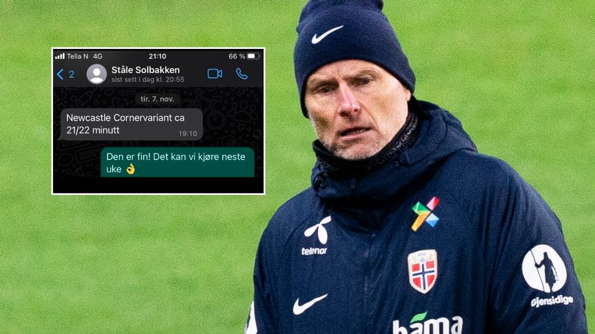 Solbakken sent this SMS – ending with Norway’s goal – NRK Sport – Sports news, results and broadcast schedule