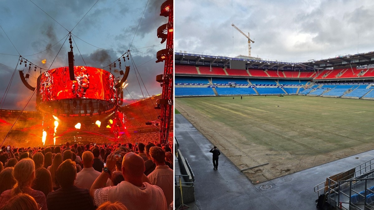 Tok grep før Sheeran-konsert – må så nytt gras