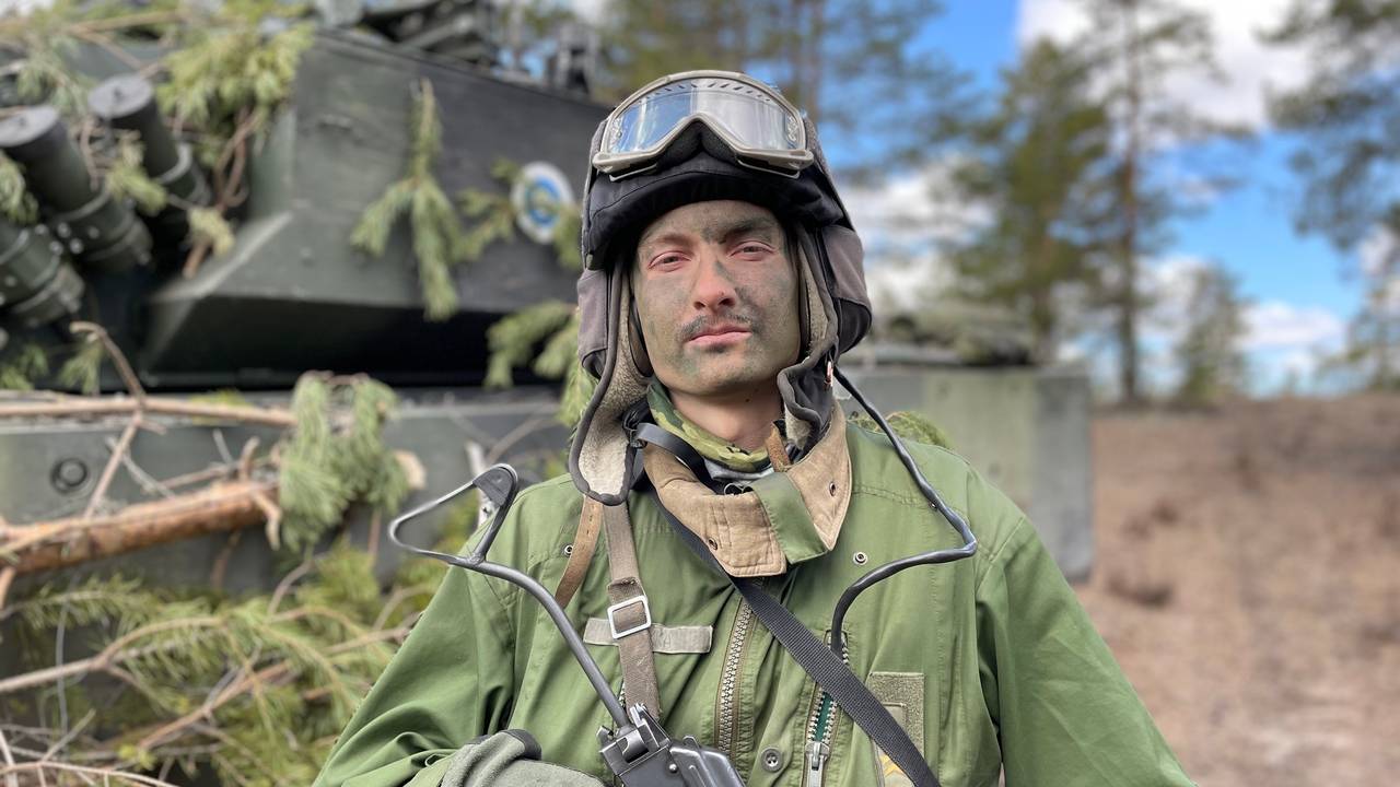 Vernepliktig i Finland på øvelse