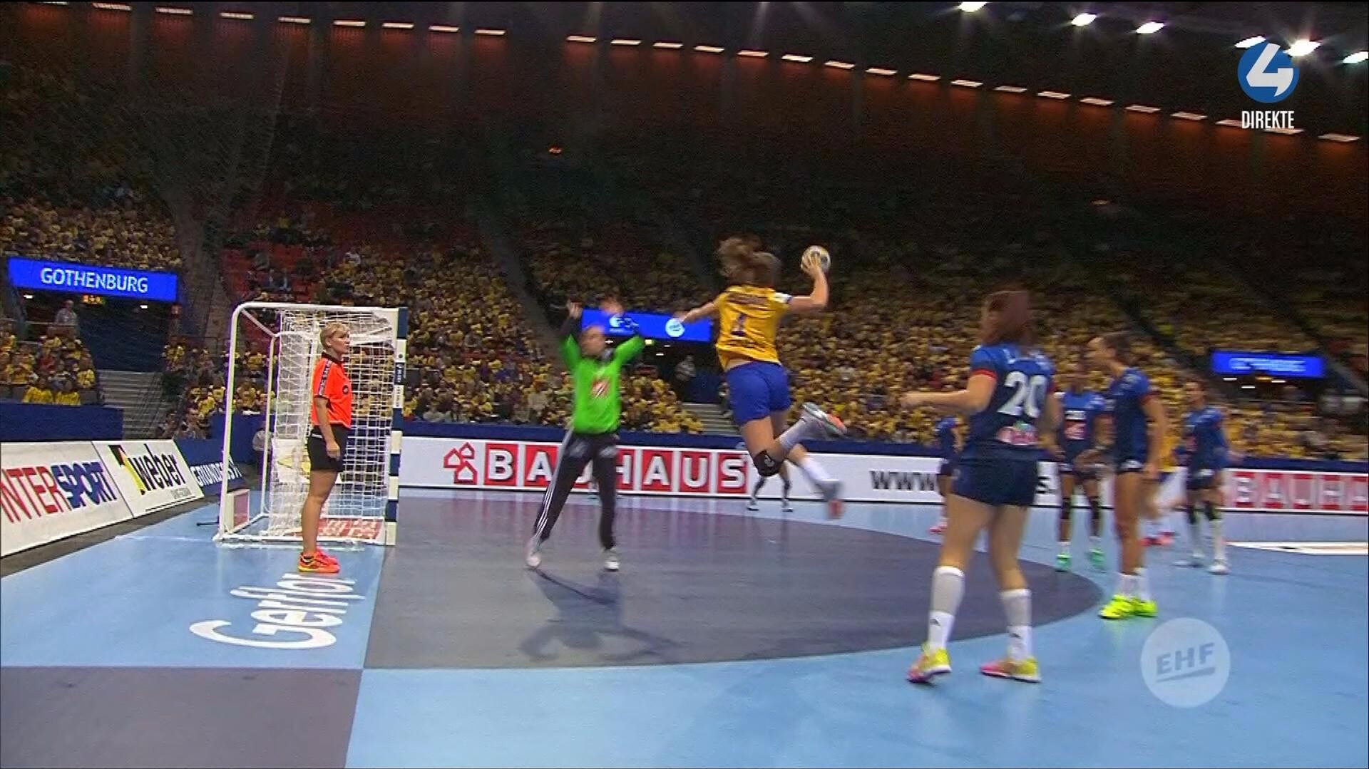 Stygg Takling I H ndball EM Bilder Fra Viasat NRK