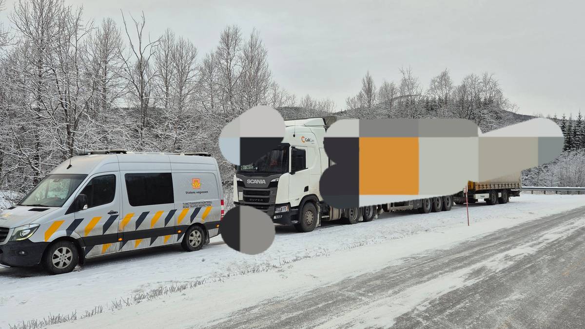 Her stanser de vogntoget på over 25 meter i Sørfold