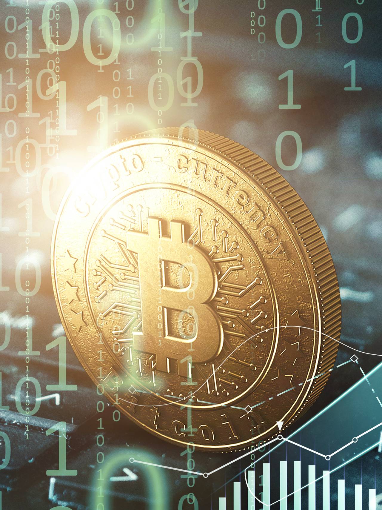 Bitcoin illustrasjonsbilde