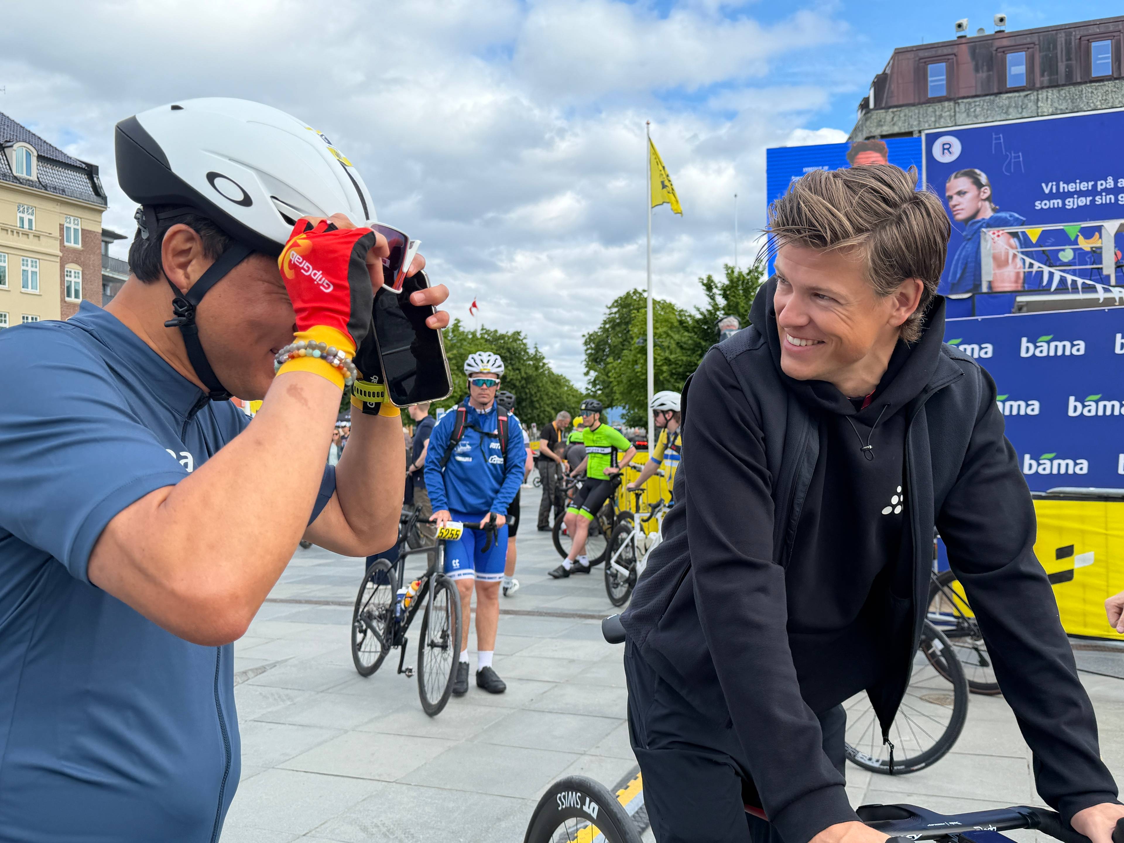 Johannes Høsflot Klæbo på Torvet i Trondheim