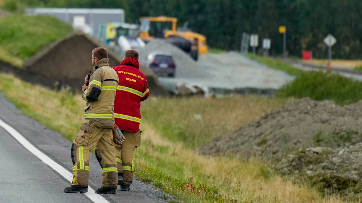 Var sekunder unna å selv bli tatt av skredet