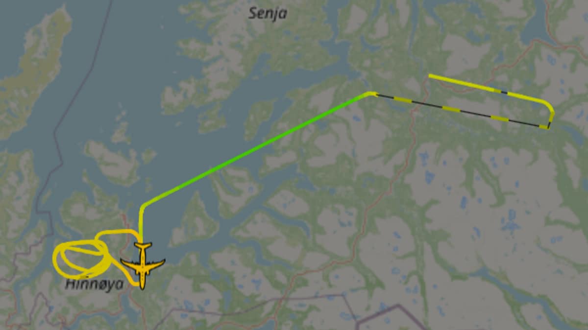 Gjør klar til nødlanding i Narvik