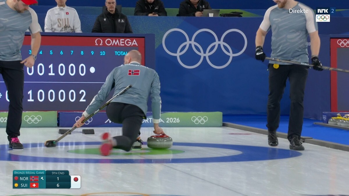 Medaljen glapp for dei norske curlingherrane