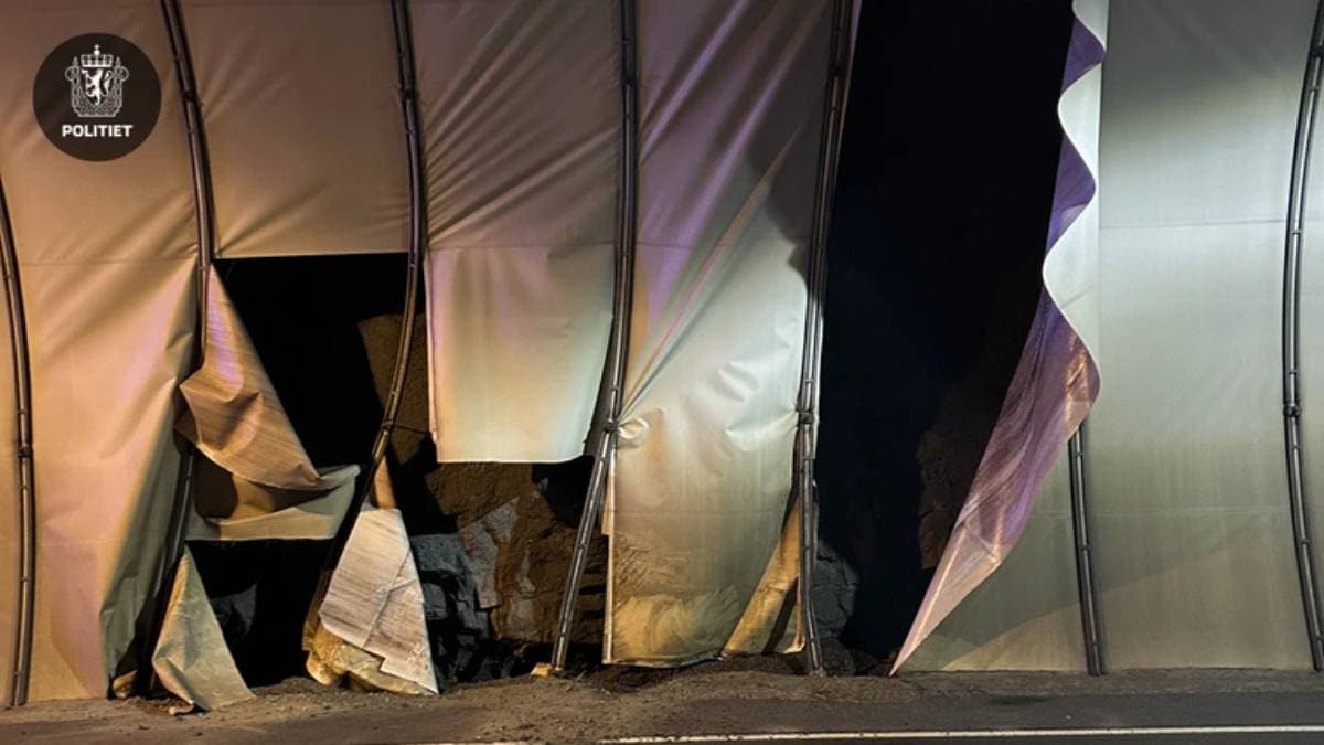 Bil utan førar funnen i tunnel