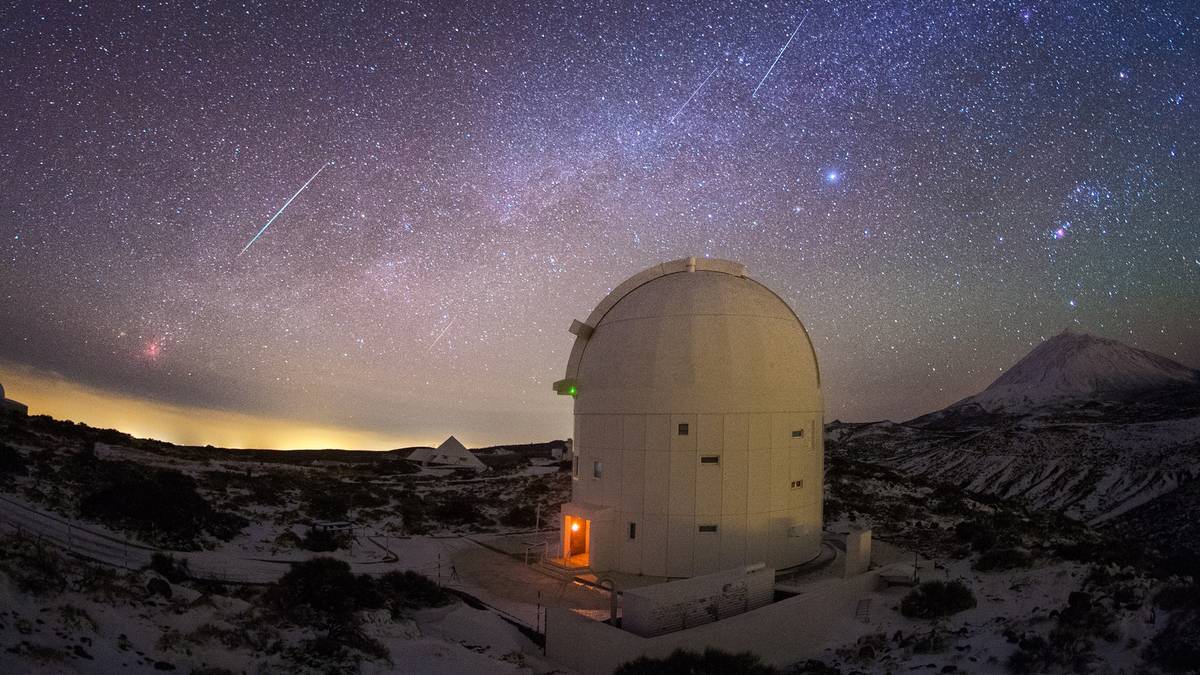 Meteorsverm byr på hundrevis av stjerneskudd i natt