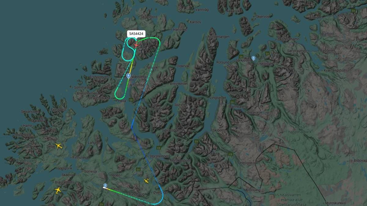 Bardufoss Tjukk tåke stopper trafikken ved Tromsø lufthavn – NRK Troms og Finnmark