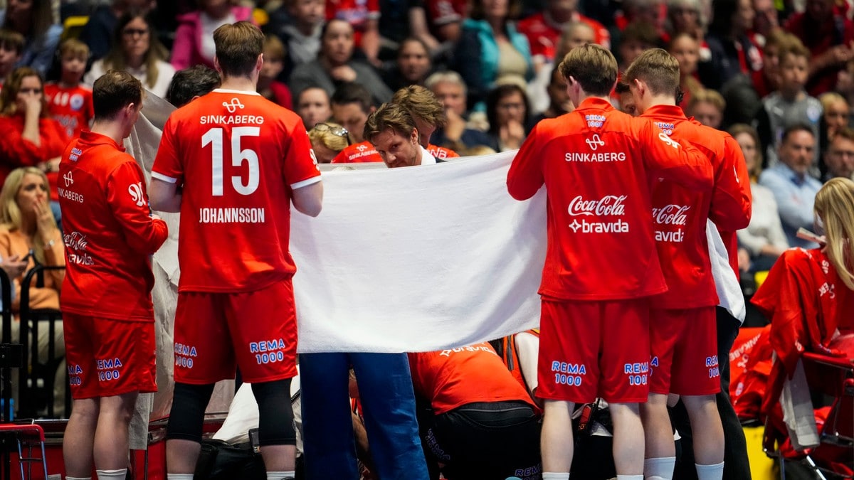 Christian Berge falt om i sluttspillfinalen