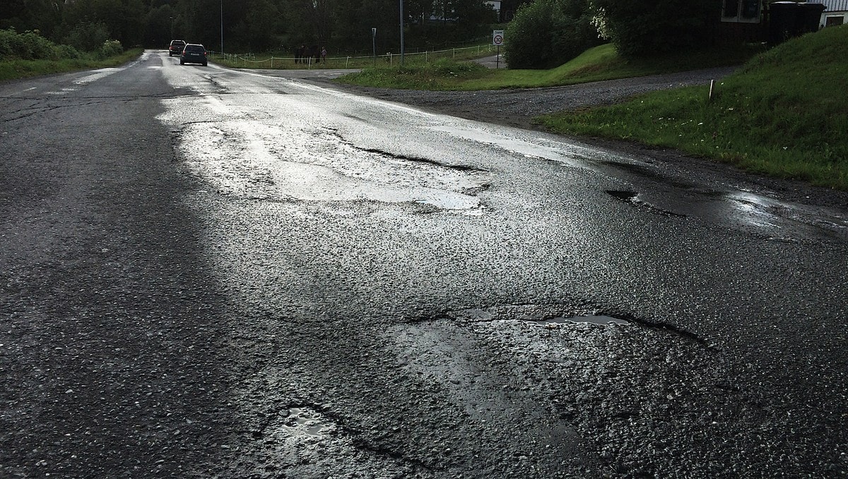 S&aring; mye penger ble brukt p&aring; vedlikehold av vei