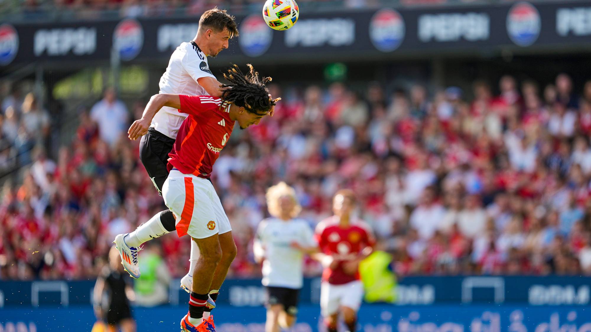 Manchesters Hannibal under treningskampen i fotball mellom Rosenborg og Manchester United på Lerkendal stadion.