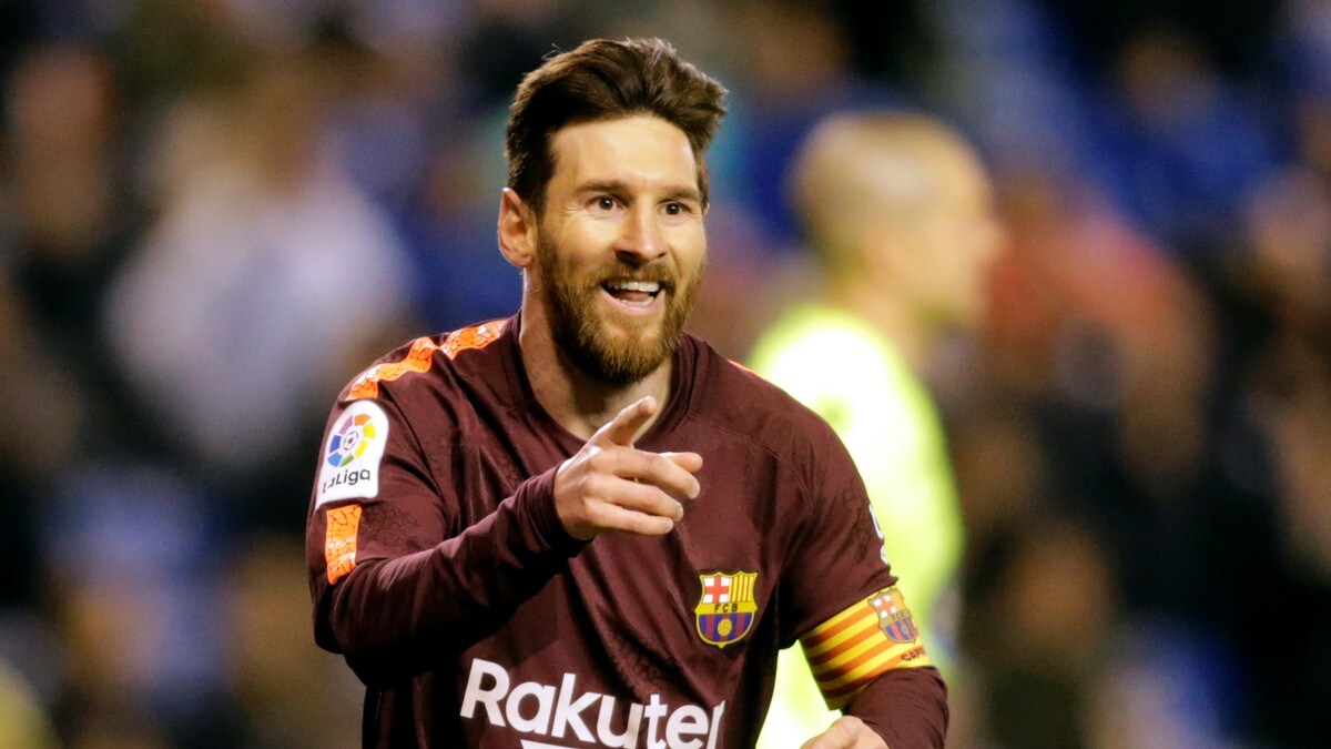Messi-trippel for Barcelona 