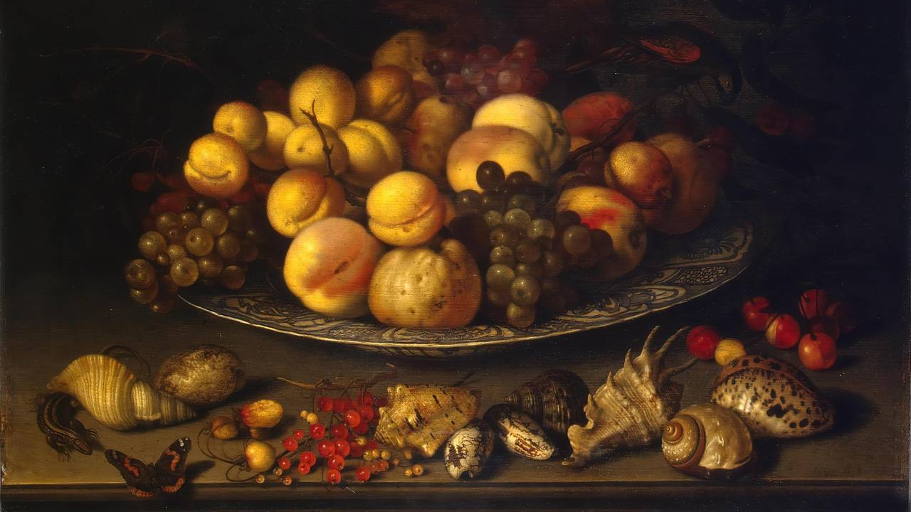 Plate with Fruit and Shells