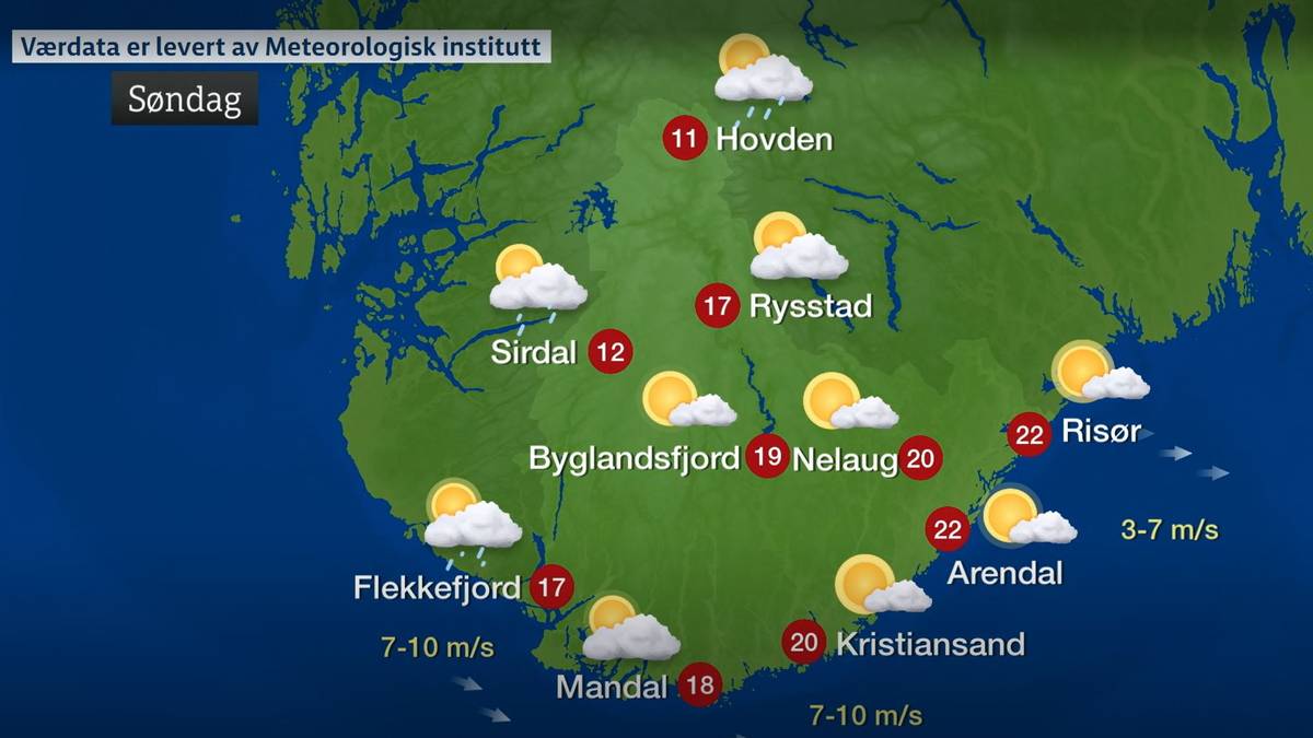 Søndag blir finest