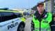 Øystein Ellingsen / NRK Morten Helland er innsatsleder i politiet. E39 er stengt ved Ålgård, etter at det er funnet sprekker i asfalten i nærheten av E39.