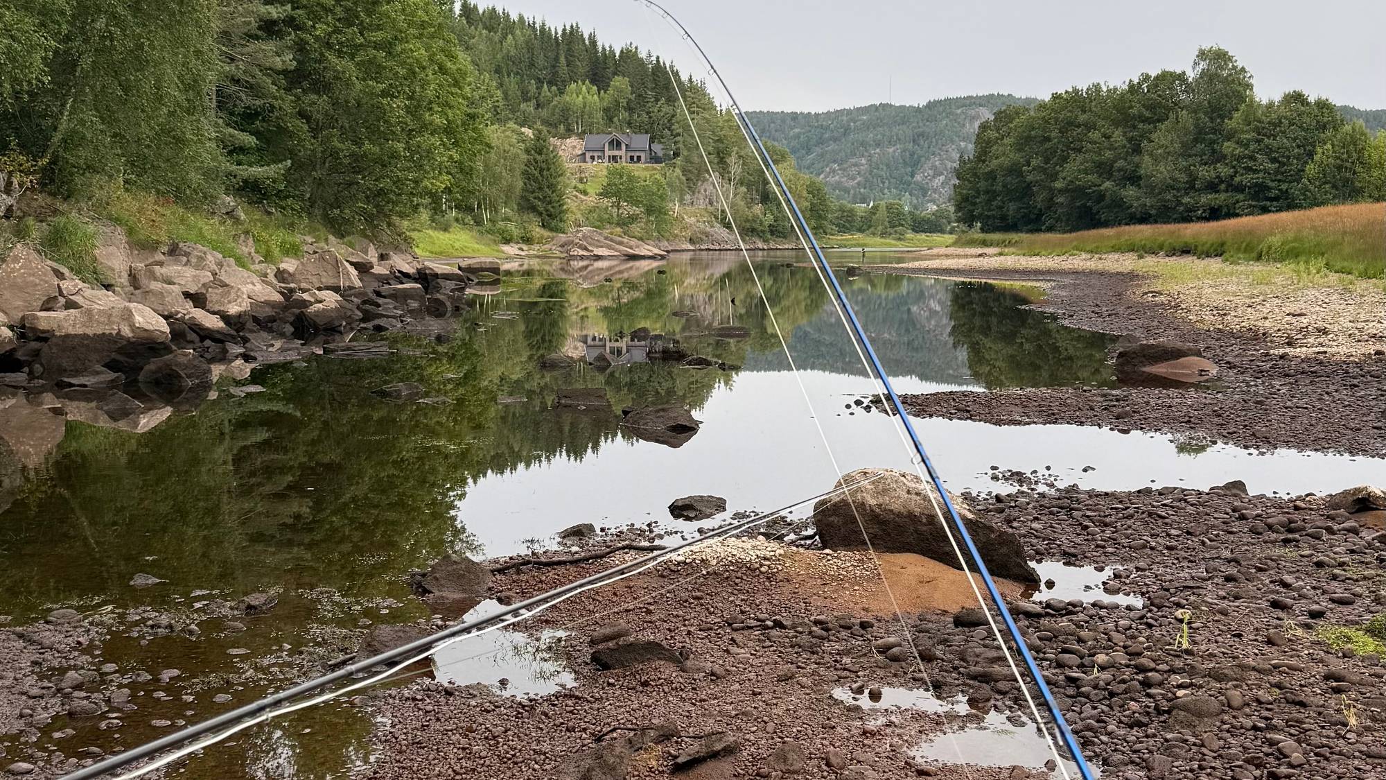 Lite vann i Mandalselva