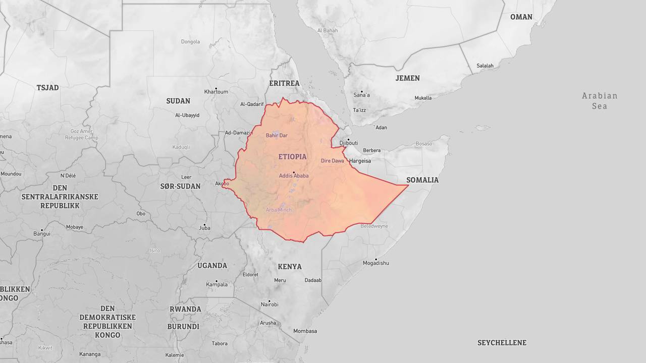 Etiopia-kart.