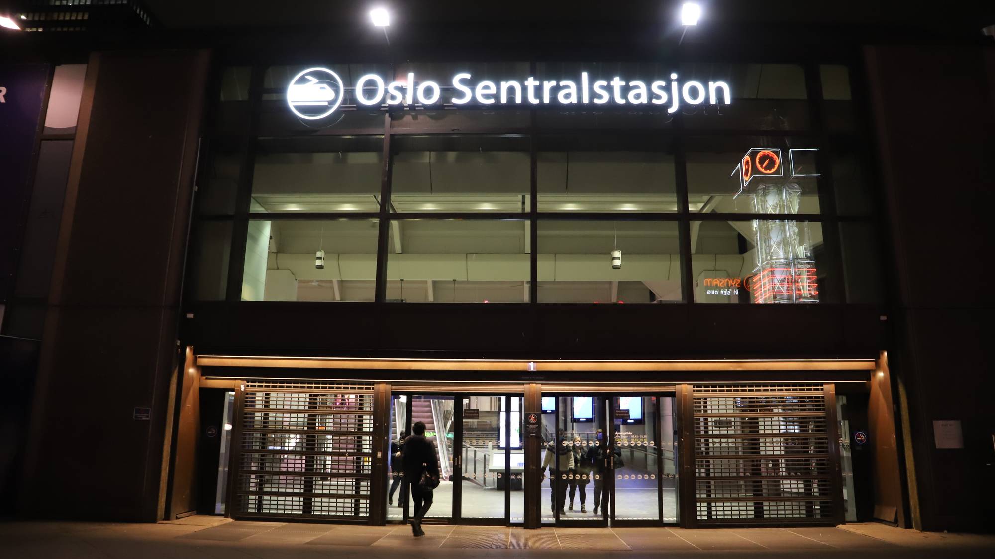 Oslo Sentralstasjon, Oslo S. Januar 2022.